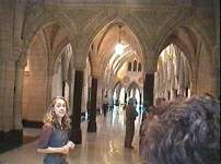les couloirs du parlement